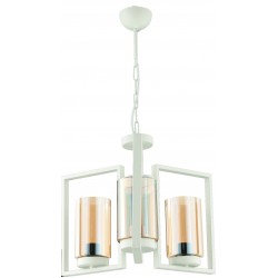 Chandelier KAN 3хЕ27 max60W 230V white / amber glass